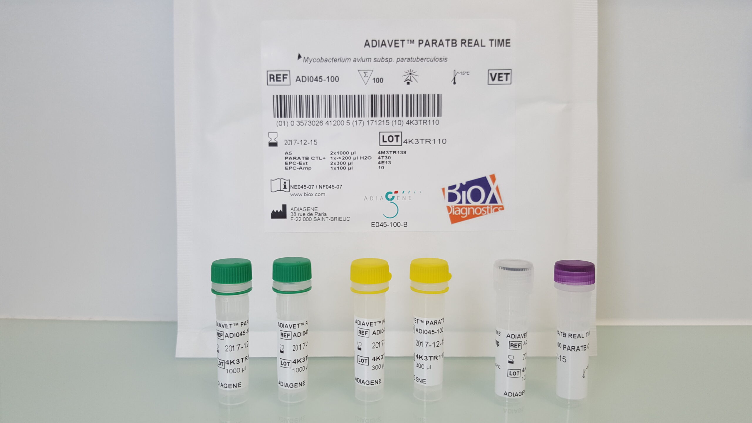 ADIAVET PARATB REAL TIME - BIO X DIAGNOSTICS for Diagnostics For Animals