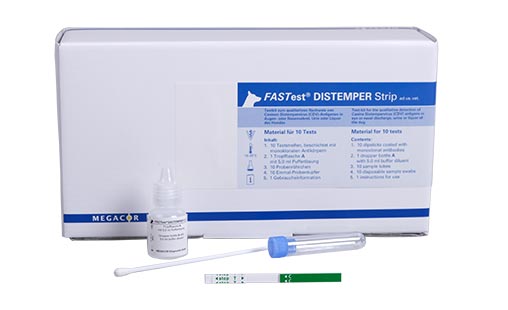 FASTest® DISTEMPER Strip - MEGACOR for Diagnostics For Animals