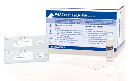 FASTest® FeLV-FIV - MEGACOR for Diagnostics For Animals