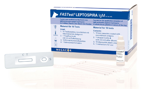 FASTest® LEPTOSPIRA IgM - MEGACOR for Diagnostics For Animals