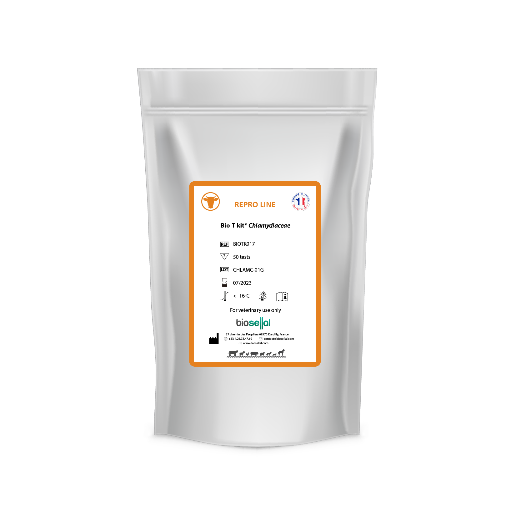 Bio-T kit Chlamydiaceae (sheep & goats) - BIO SELLAL for Diagnostics For Animals
